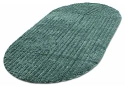 Alfombra de baño ovalada - Evena (verde oscuro)