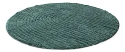 Alfombra de baño redonda - Evena (verde oscuro)