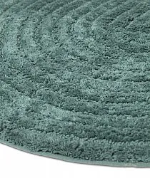 Alfombra de baño redonda - Evena (verde oscuro)