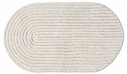 Alfombra de baño ovalada - Evena (blanquecino)