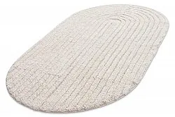 Alfombra de baño ovalada - Evena (blanquecino)