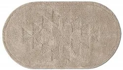 Alfombra de baño ovalada - Gertie (beige)