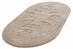 Alfombra de baño ovalada - Gertie (beige)