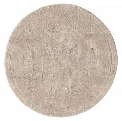Alfombra de baño redonda - Gertie (beige)