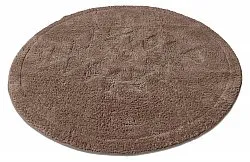 Alfombra de baño redonda - Gertie (marrón)
