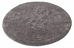 Alfombra de baño redonda - Gertie (gris oscuro)