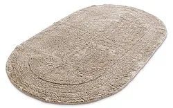 Alfombra de baño ovalada - Nila (beige)