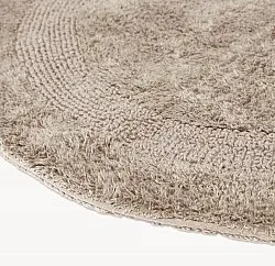 Alfombra de baño redonda - Nila (beige)