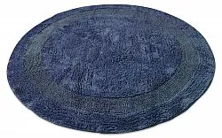 Alfombra de baño redonda - Nila (azul)