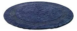Alfombra de baño redonda - Nila (azul)