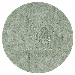 Alfombra de baño redonda - Nila (verde claro)
