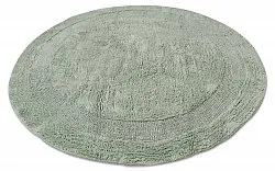 Alfombra de baño redonda - Nila (verde claro)