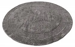 Alfombra de baño redonda - Nila (gris oscuro)