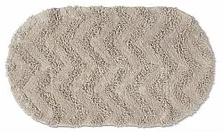 Alfombra de baño ovalada - Tressa (beige)