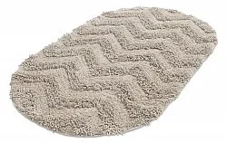Alfombra de baño ovalada - Tressa (beige)
