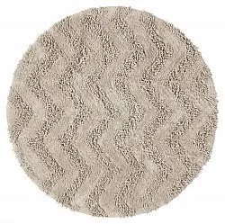 Alfombra de baño redonda - Tressa (beige)