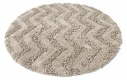 Alfombra de baño redonda - Tressa (beige)