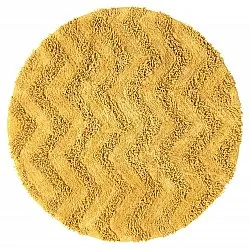 Alfombra de baño redonda - Tressa (amarillo)