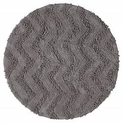 Alfombra de baño redonda - Tressa (gris oscuro)
