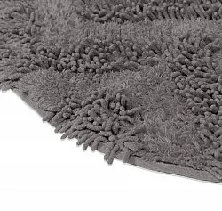 Alfombra de baño redonda - Tressa (gris oscuro)