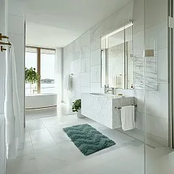 Alfombra de baño - Tressa (verde oscuro)