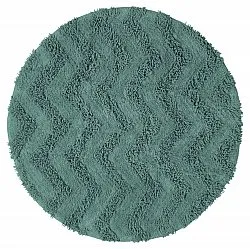 Alfombra de baño redonda - Tressa (verde oscuro)