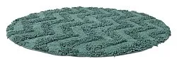 Alfombra de baño redonda - Tressa (verde oscuro)