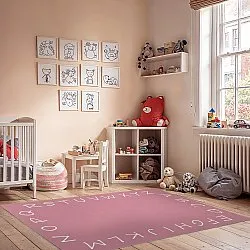Alfombra infantil - Alphabetic Border (rosa)