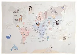 Alfombra infantil - Animal Map (beige)