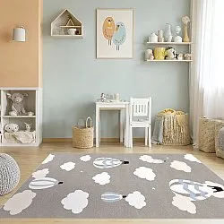 Alfombra infantil - Balloons (azul)