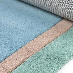 Alfombra Infantil - Giraffe Hand Tufted Wool Premium (azul claro/multicolor)