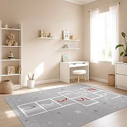 Alfombra infantil - Hopscotch (gris)