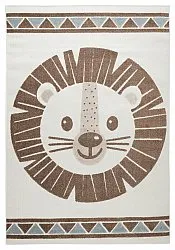 Alfombra Infantil - Kind Lion (crema/azul)