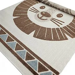 Alfombra Infantil - Kind Lion (crema/azul)
