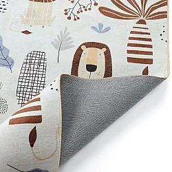 Alfombra infantil - Lion Friends (beige)