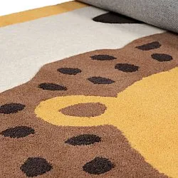 Alfombra Infantil - Lion Hand Tufted Wool Premium (beige/multicolor)