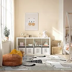 Alfombra infantil - Piggyback Ride (gris)