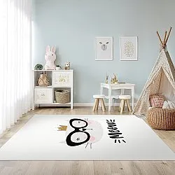Alfombra infantil - Reading Cat (blanco)