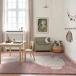 Alfombra Infantil - Soft Bunny (rosa/crema)