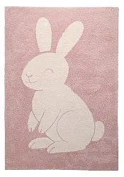 Alfombra Infantil - Soft Bunny (rosa/crema)