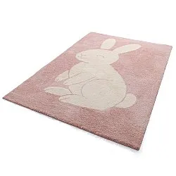 Alfombra Infantil - Soft Bunny (rosa/crema)