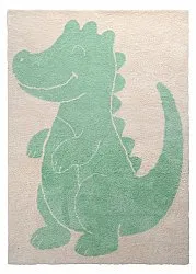 Alfombra Infantil - Soft Crocodile (crema/verde)