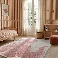 Alfombra Infantil - Soft Dino (crema/rosa)