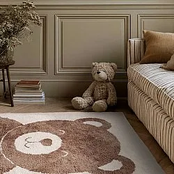 Alfombra Infantil - Soft Teddybear (crema/marrón)