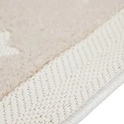 Alfombra Infantil - Star Frame (crema/marrón)