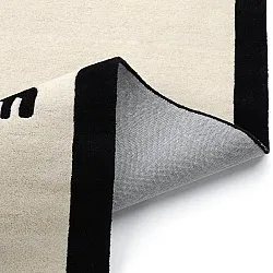 Alfombra Infantil - Zebra Hand Tufted Wool Premium (beige/negro)