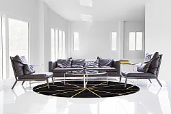 Alfombras redondeadas - Bellizzi (negro)