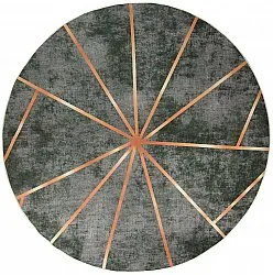 Alfombras redondeadas - Bellizzi (verde/naranja)