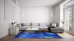 Alfombra Wilton - Gallo (azul)
