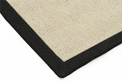Alfombra de sisal - Agave (negro/offwhite)